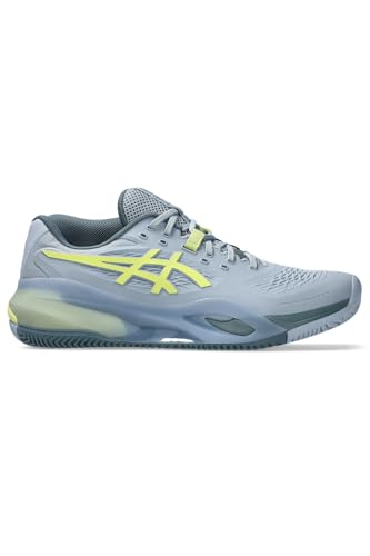 ASICS Men's Gel-Resolution X ClaySneaker, Grey Blue Pistachio, 8 UK