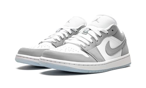 Nike Women's WMNS Air Jordan 1 Low White/Wolf Grey, White/Wolf Grey/Aluminum, 5.5W
