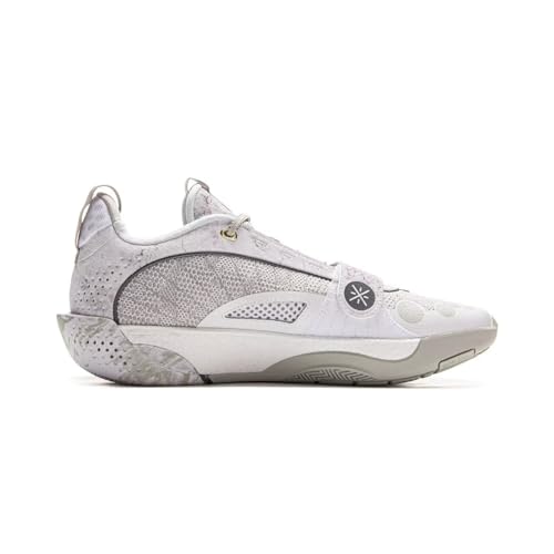 LI-NING Wade All City 13 Encore Men's Basketball Shoes Lightweight High Rebound Basketball Professional Match Shoes Standard White/Vapor Blue US 8.5