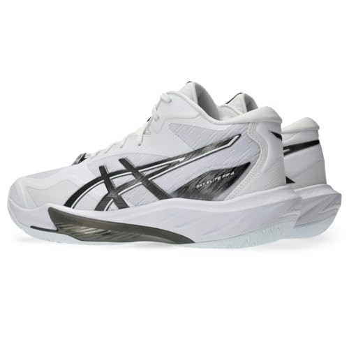 ASICS Men's Sky Elite FF MT 4 Volleyball Shoes, 9.5, White/Black