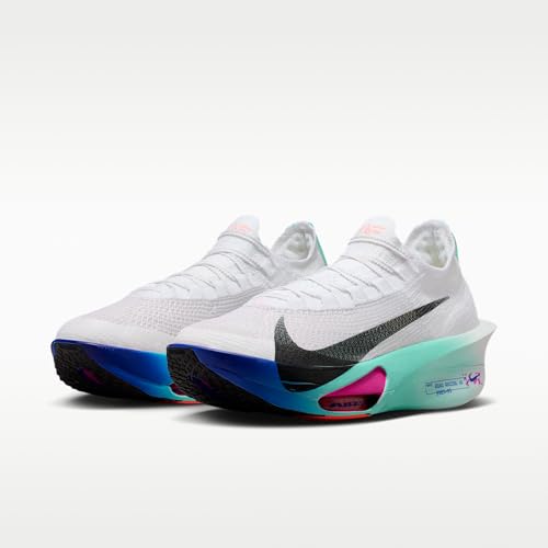 Nike Alphafly 3 Men's Road Racing Shoes (White/Hyper Turquoise/Concord/Black) Size 12