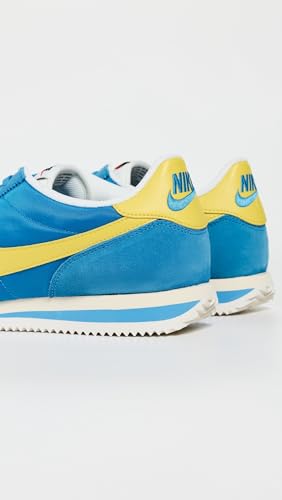 Nike Men's Cortez TXT Sneakers, Blue/Lightening/Sail/Muslin, 9 Medium US