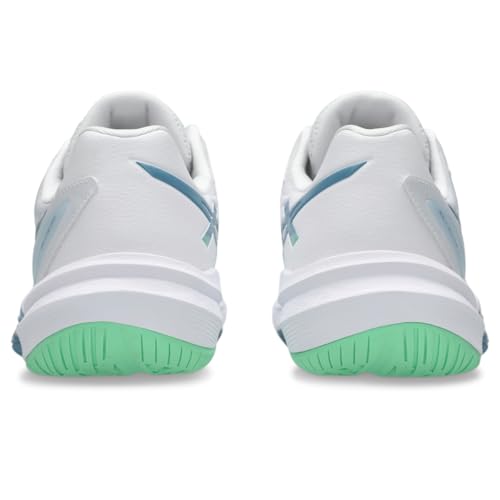 ASICS Men's Sky Elite FlyteFoam 3 Volleyball Shoes, 9.5, White/SABA Blue