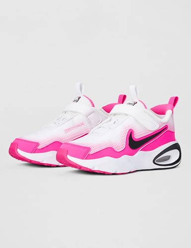 Nike Little Kid's Air Max Nova LifestyleShoes, White/Black-Laser Fuchsia, 1Y