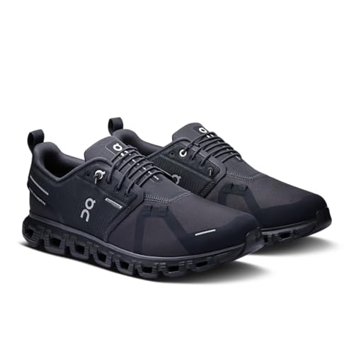 On Men's Cloud 6 WP Sneakers, Black/Black, 8.5 Medium US
