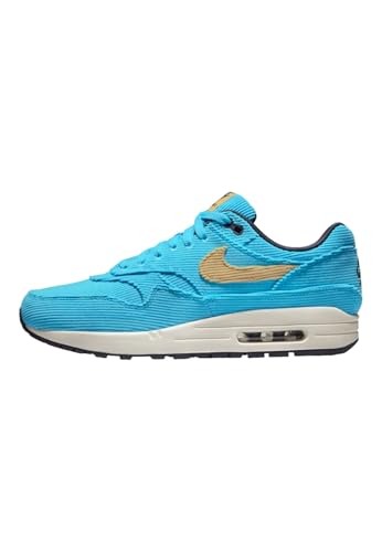 Nike Men's Air Max 1 PRM Baltic Blue/Sesame-Gridiron (FB8915 400) - 9