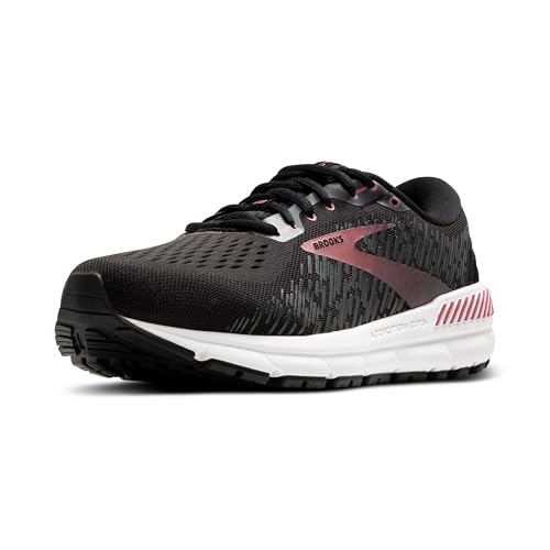 Brooks Women's Addiction GTS 15 Supportive Running Shoe - Black/Ebony/Mauvewood - 7 Medium