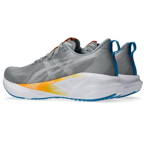 ASICS Men's NOVABLAST 5 Running Shoes, 11, Gravel/White