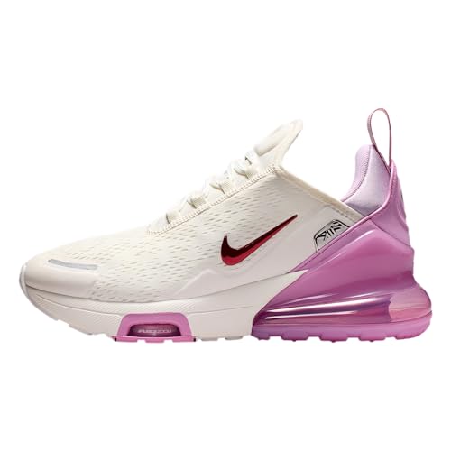 Nike Air Max 270 Premium Women's Shoes (Sail/Light Magenta/Metallic Silver/Light Crimson) Size 8.5