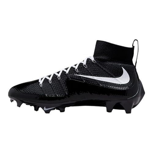 Nike Vapor Edge 360 Untouchable Men's Football Cleats (FQ0235-001, Black/White/Black/Volt) Size 11