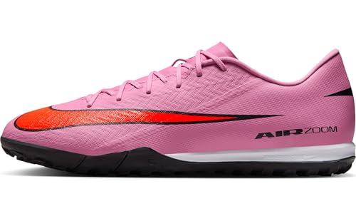 Nike Mercurial Vapor 16 Academy Turf Low-Top Soccer Shoes (Magic Flamingo/Total Crimson/Black) Size 10