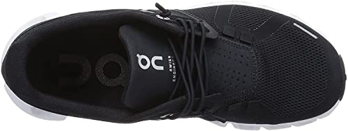 On Men's Cloud 5 Sneakers, Black/White, 8.5 Medium US