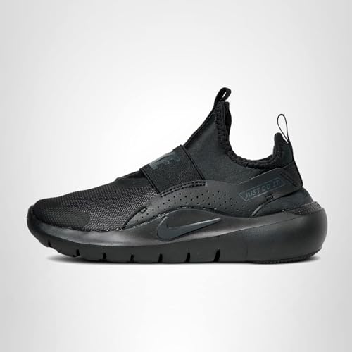 Nike Little Kid's Flex Runner 4 Running Shoe, Black/Black-Anthracite, 1Y