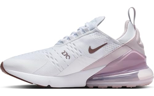 Nike Air Max 270 Women's Shoes (AH6789-120, White/Smokey Mauve/Black) Size 11.5