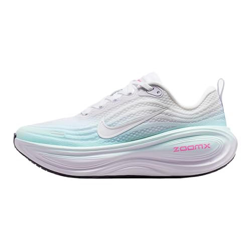 Nike Vomero Plus Women's Road Running Shoes (White/Multi-Color/Glacier Blue/Dark Raisin) Size 7.5