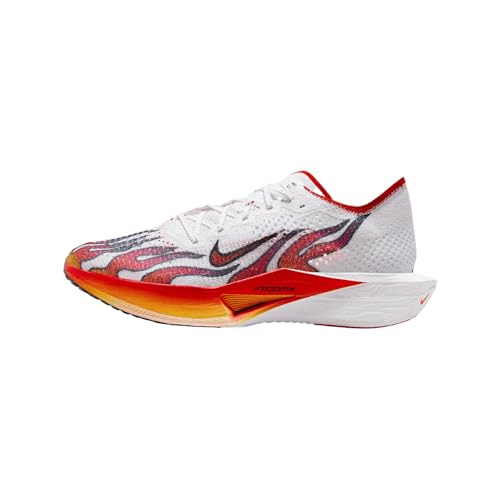 Nike Vaporfly 3 Men's Road Racing Shoes (HQ3504-100, White/Black/University Red/Habanero Red) Size 8
