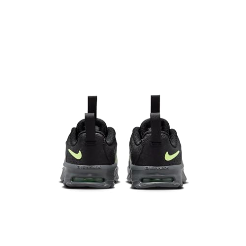 Nike Big Kids' Air Max Fire Shoes, Black/Liquid Lime-Iron Grey, 5Y
