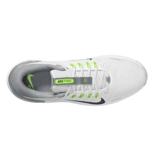 Nike Free Golf NN Golf Shoes (Wide) (FQ7875-101, White/Pure Platinum/Wolf Grey/Black) Size 9