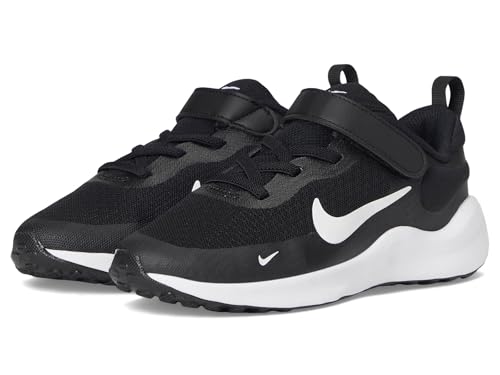 Nike Big Kid's Revolution 7 Running Shoes, Black/White-White, 6Y