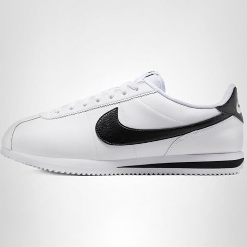 Nike Men's Cortez Sneakers, White/Black, 9.5 Medium US