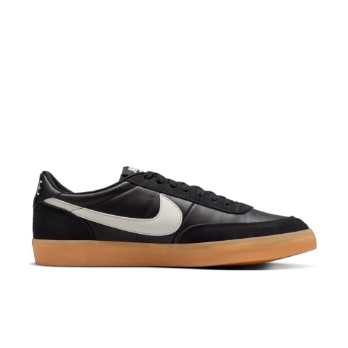 Nike Men's Killshot 2 Leather Sneakers, Black/Sail/Gum Yellow, 8 Medium US