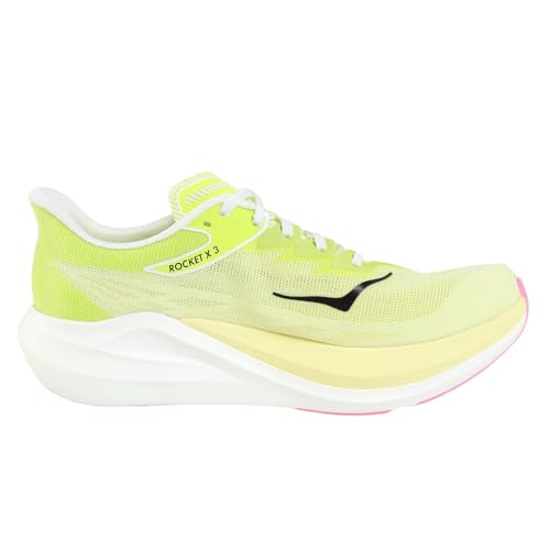 Hoka Unisex Rocket X 3 Sneaker, Sunlight/Neon Citrus, 9 US Men