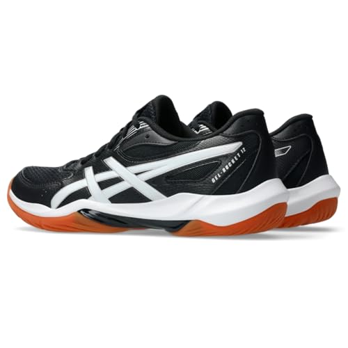 ASICS Women's Gel-Rocket 12 Volleyball Shoes, 10, Black/White