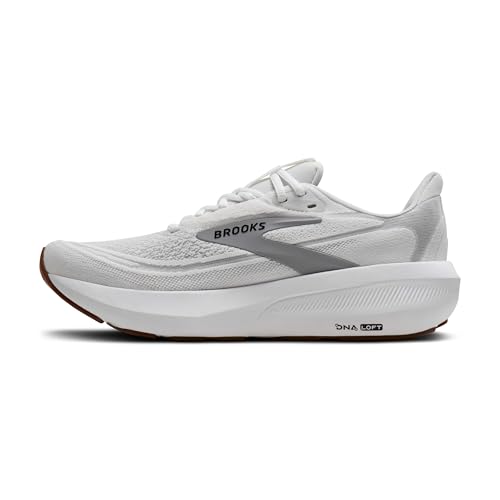 Brooks Men’s Revel 9 Neutral Running & Walking Shoe - White/Grey/Black - 12 Medium