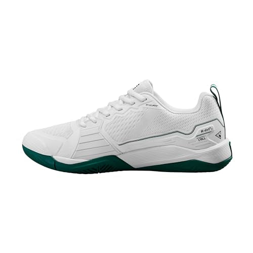 WILSON Rush Pro 4.5 Men's Tennis Shoe, White/Aventurine, Size 10.5