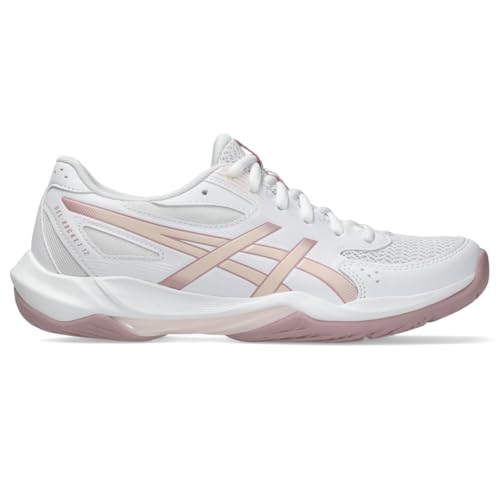 ASICS Women's Gel-Rocket 12 Volleyball Shoes, 9, White/Pearl Pink