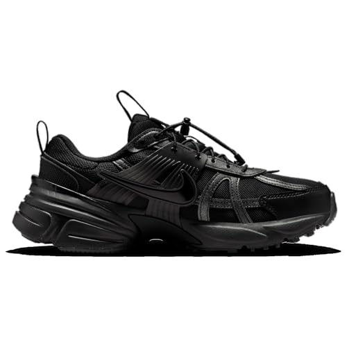 Nike V2K Run - Women's (Black/Black/MTLC Silver) Size 8