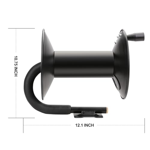 WYNNsky Manual Hose Reel, Suitable for 100FT Air Compressor Hose with 1/4’’ NPT Threads