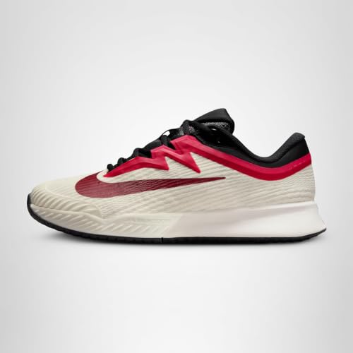 Nike Vapor Pro 3 Women's Hard Court Tennis Shoes (Pale Ivory/Sail/Team Red/Rush Pink) Size 9