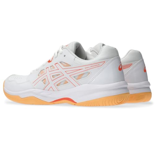 ASICS Women's Gel-RENMA Pickleball Shoes, 9, White/Vivid Coral