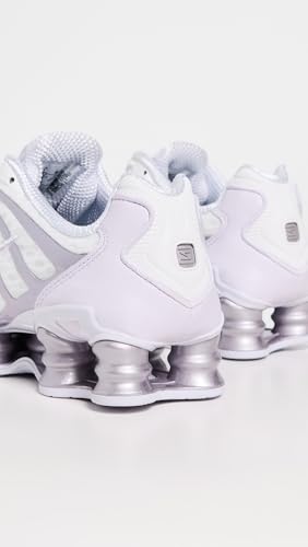 Nike Women's Shox TL Shoes, Summit White/Sail/Barely Grape, 8 Medium US