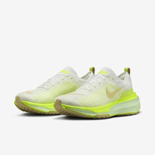 Nike Invincible 3 Men's Road Running Shoes (DR2615-104, White/Volt/Sail/Team Gold) Size 7