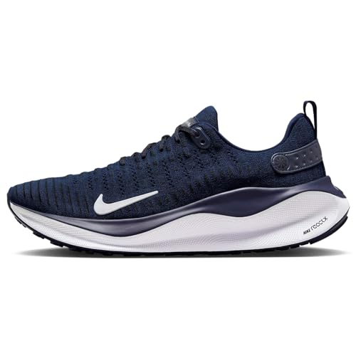 Nike InfinityRN 4 Men's Road Running Shoes (DR2665-400, College Navy/Black/Sail/Platinum Tint) Size 8