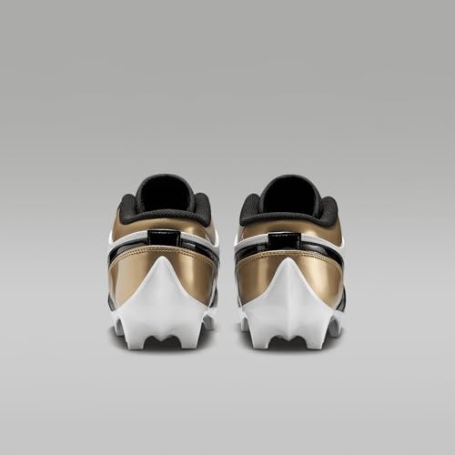Jordan 1 Low TD Men's Football Cleat (FJ6245-701, Metallic Gold/White/Black) Size 11