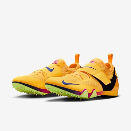 Nike Pole Vault Elite Track & Field Jumping Spikes (Citron Pulse/Volt Ice/Vivid Purple/Indigo Burst) Size 9.5