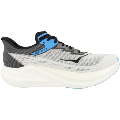 Hoka Unisex Rocket X 3 White/Black Men's 7, Women's 8 Medium