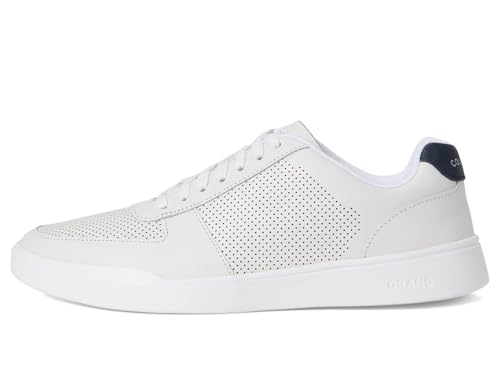 Cole HAAN Mens Grand Crosscourt Modern Perforated Sneaker, Optic White/Peacoat, 10.5-W US