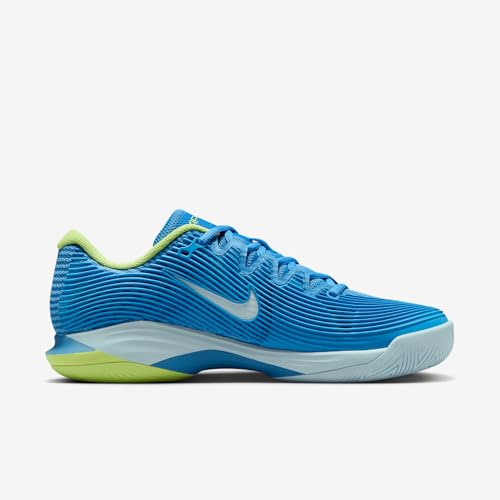 Nike Vapor 12 Women's Hard Court Tennis Shoes (FV5554-400, Blue Beyond/Light Lemon Twist/Star Blue/Glacier Blue) Size 6