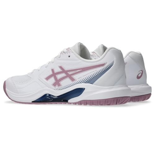 ASICS Women's Gel-Dedicate 9 Tennis Shoes, 7, White/Taro Purple