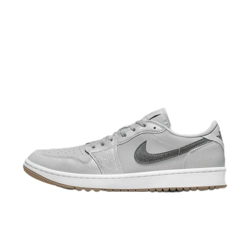 Nike Air Jordan 1 Low G Golf Shoes (DD9315-006, Wolf Grey/White/Gum Medium Brown/Iron Grey) Size 10