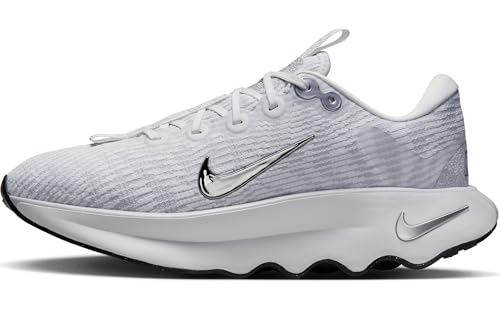 Nike Motiva Premium Women's Walking Shoes (FZ2115-101, Summit White/Pure Platinum/Black/Metallic Silver) Size 9.5