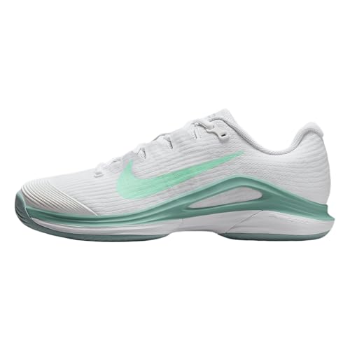 Nike Vapor 12 Women's Hard Court Tennis Shoes (White/Cannon/Mint Foam) Size 7.5
