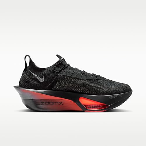 Nike AlphaFly 3 Men's Road Racing Shoes (Black/Bright Crimson/Wolf Gray/Metallic Silver) Size 10