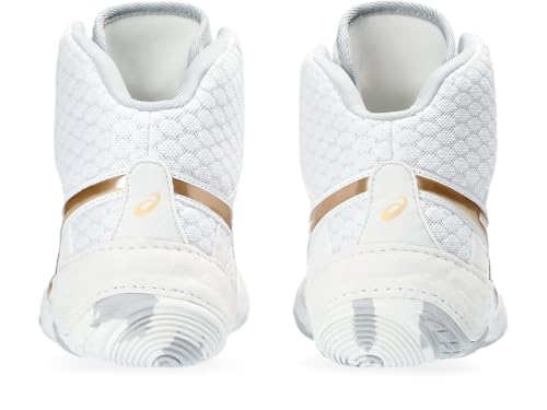 ASICS Women's MATBLAZER Wrestling Shoes, 6, White/Champagne