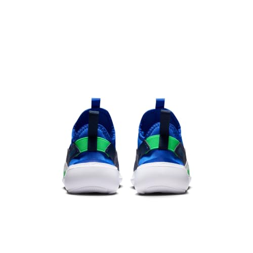 Nike Little Kids' Flex Runner 4 Shoes, Racer Blue/Illusion Green-Midnight Navy, 2.5Y