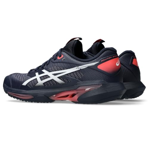 ASICS Women's Solution Speed FF 4 OC Tennis Shoes, 7.5, Midnight/White
